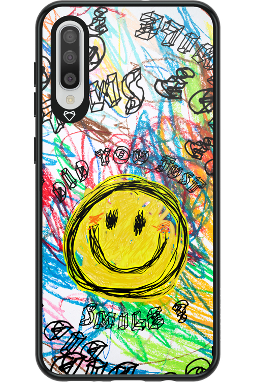 Crayon Smiley Colorful - Samsung Galaxy A50