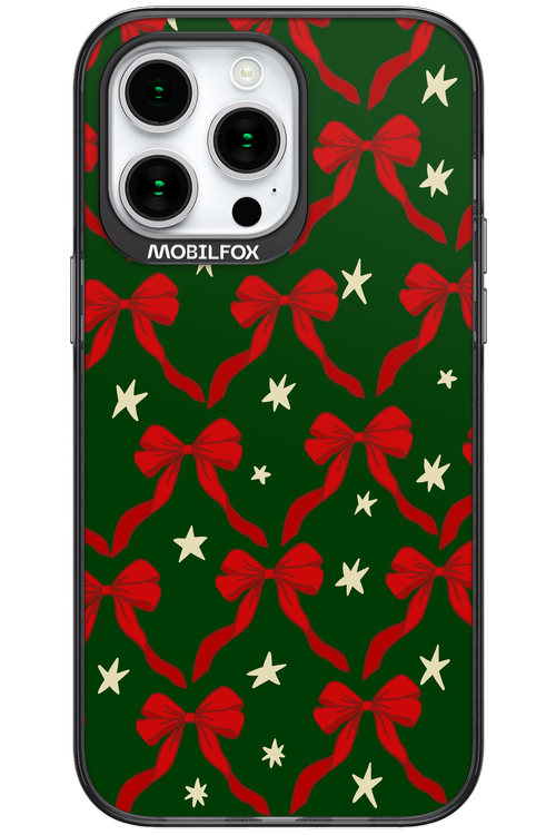 Bow & Stars (Green) - Apple iPhone 15 Pro Max