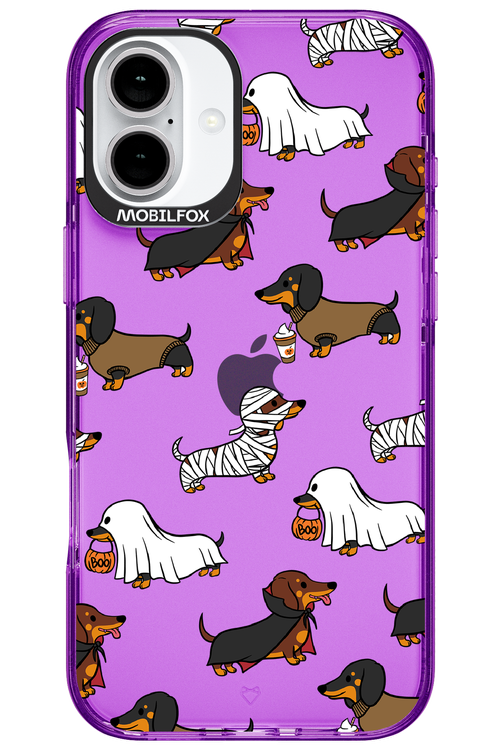 Scary Dachshund (Transparent) - Apple iPhone 16 Plus