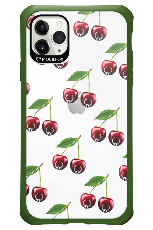 Spicy Cherries Transparent - Apple iPhone 11 Pro Max