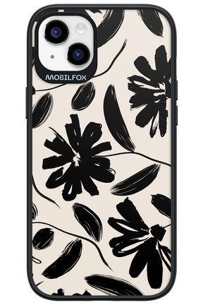 Monochrome Flowerss - Apple iPhone 14 Plus