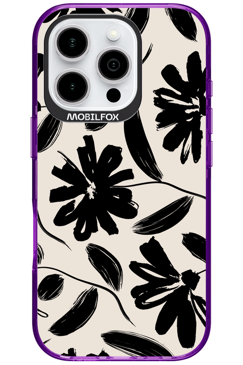 Monochrome Flowerss 2.0 - Apple iPhone 16 Pro