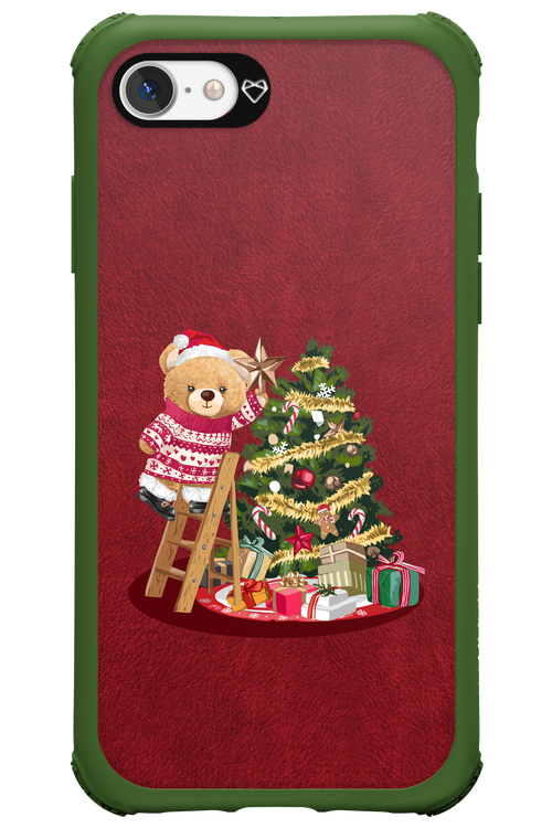 Christmas Bear (Burgundy) - Apple iPhone 7