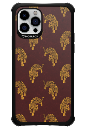 Burgundy Leopard Pattern - Apple iPhone 12 Pro