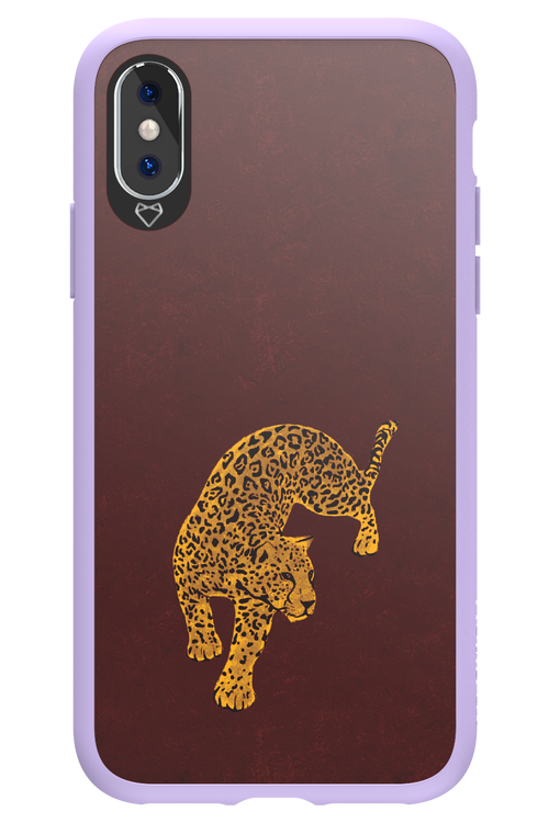 Burgundy Leopard - Apple iPhone X