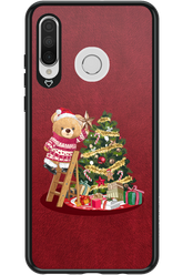 Christmas Bear (Burgundy) - Huawei P30 Lite