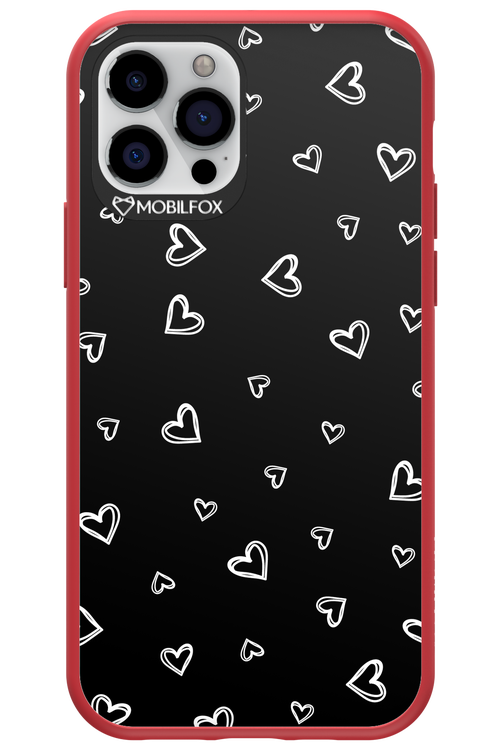 Monochrome Hearts 2.0 - Apple iPhone 12 Pro
