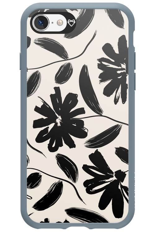Monochrome Flowerss 2.0 - Apple iPhone SE 2022