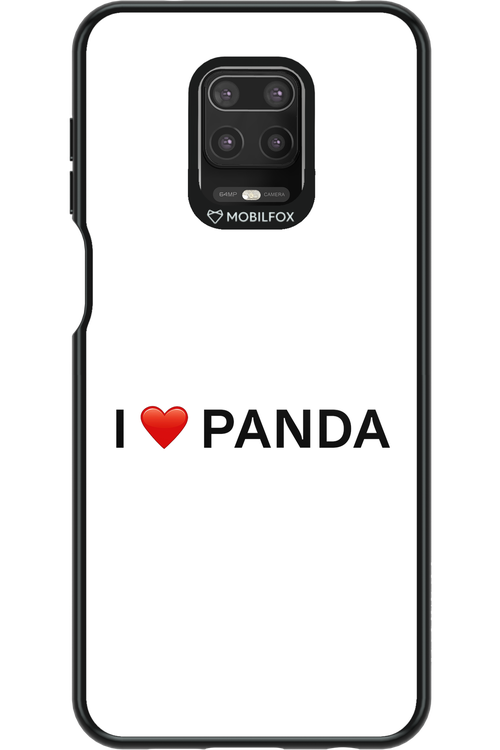 Panda Love White - Xiaomi Redmi Note 9 Pro