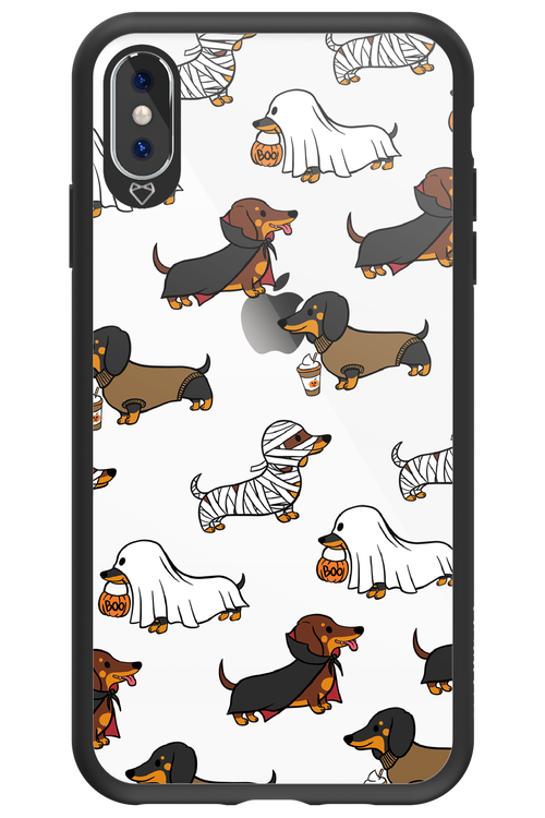 Scary Dachshund (Transparent) - Apple iPhone XS Max