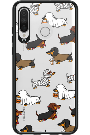 Scary Dachshund (Transparent) - Huawei P30 Lite
