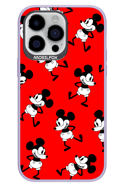Iconic Mouse (red pattern) - Apple iPhone 14 Pro Max