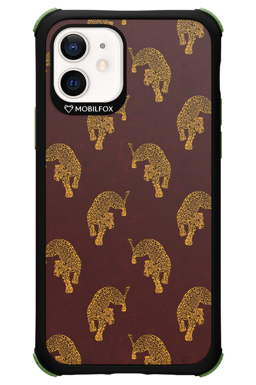 Burgundy Leopard Pattern - Apple iPhone 12