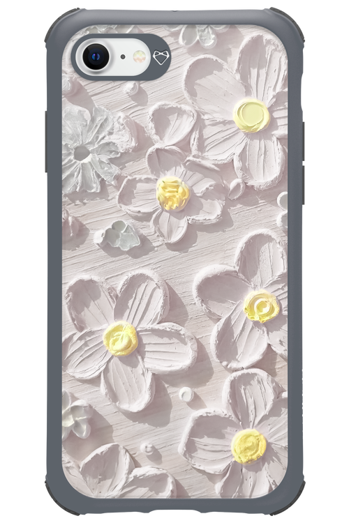 White Flowers - Apple iPhone SE 2020