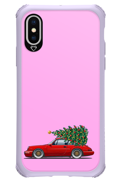 XMAS Car Pink - Apple iPhone XS