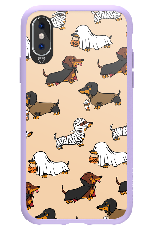 Scary Dachshund - Apple iPhone X
