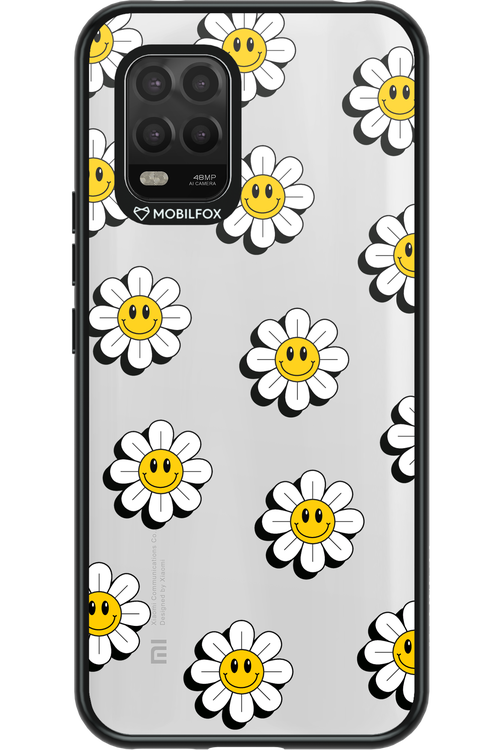 Smiley Flowers Transparent - Xiaomi Mi 10 Lite 5G