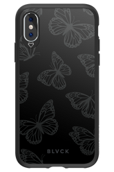 Black Butterflies - Apple iPhone XS