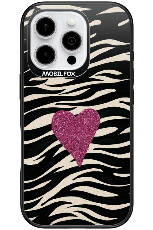 Zebra Heart 2.0 - Apple iPhone 16 Pro