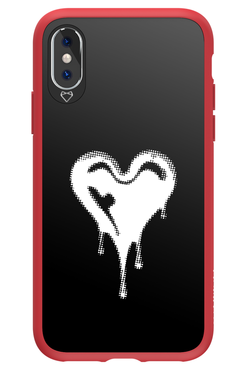 Heart Black - Apple iPhone XS