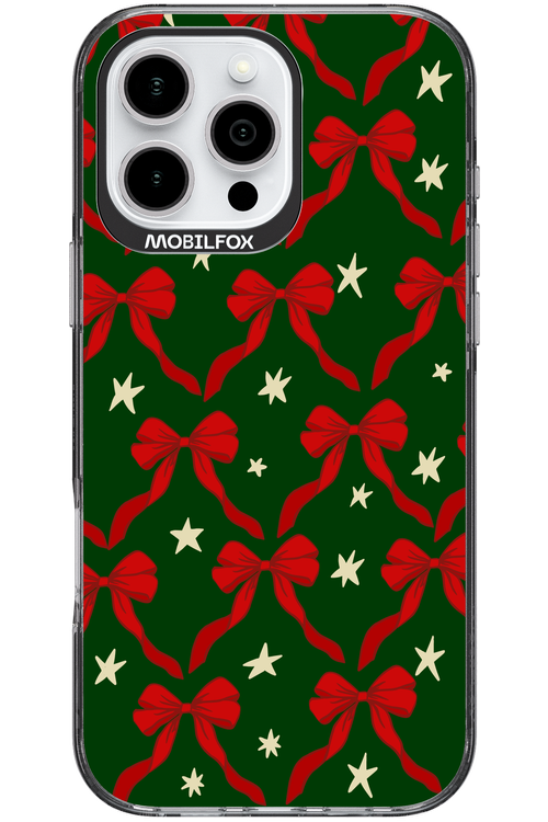 Bow & Stars (Green) - Apple iPhone 16 Pro Max