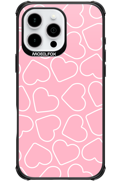 Line Heart Pink - Apple iPhone 16 Pro Max