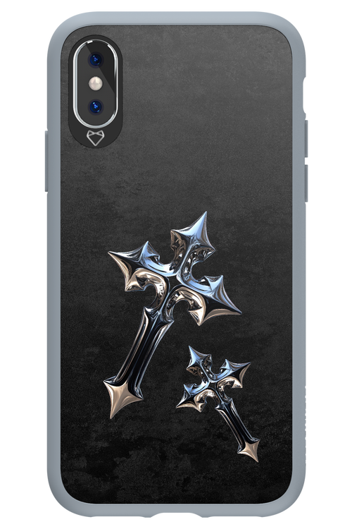 Chrome Crosses - Apple iPhone XS