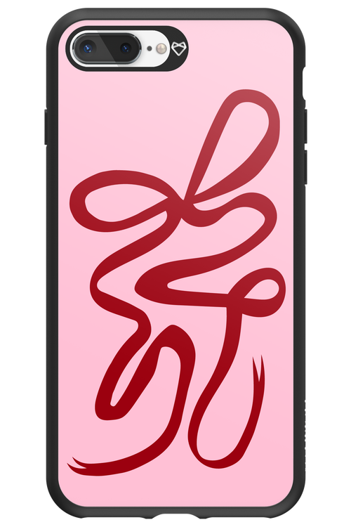 Burgundy Bow - Apple iPhone 8 Plus