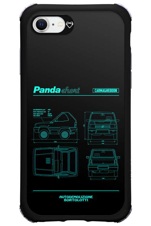 Panda Car Blue - Apple iPhone 7