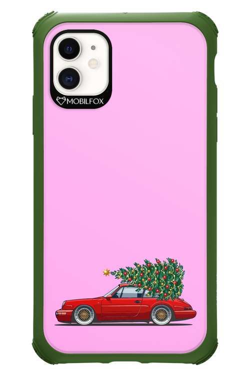 XMAS Car Pink - Apple iPhone 11