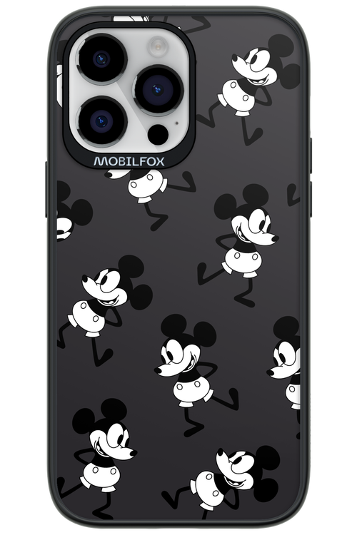 Iconic Mouse (antracite pattern) - Apple iPhone 14 Pro Max