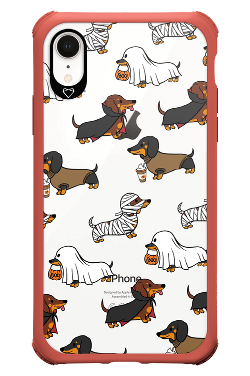 Scary Dachshund (Transparent) - Apple iPhone XR