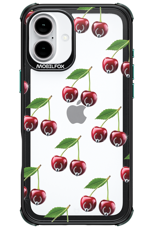 Spicy Cherries Transparent - Apple iPhone 16 Plus