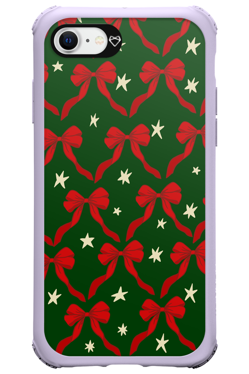Bow & Stars (Green) - Apple iPhone SE 2022