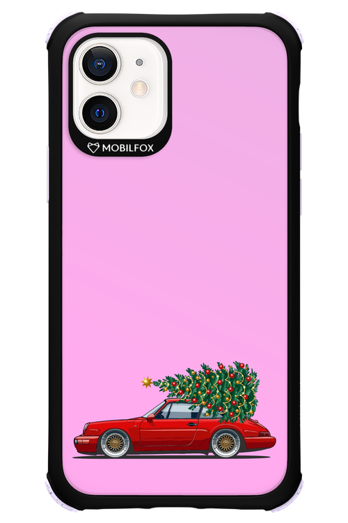 XMAS Car Pink - Apple iPhone 12