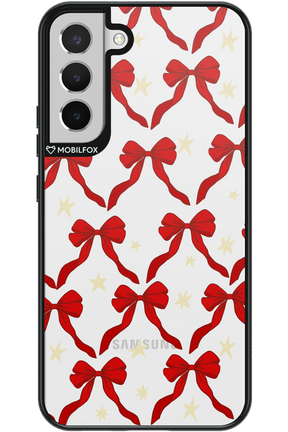 Bow & Stars (Transparent) - Samsung Galaxy S22+