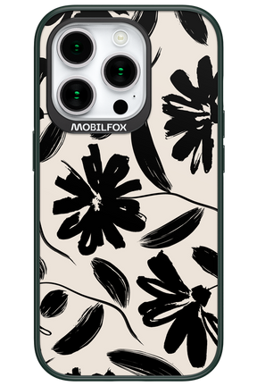 Monochrome Flowerss - Apple iPhone 15 Pro