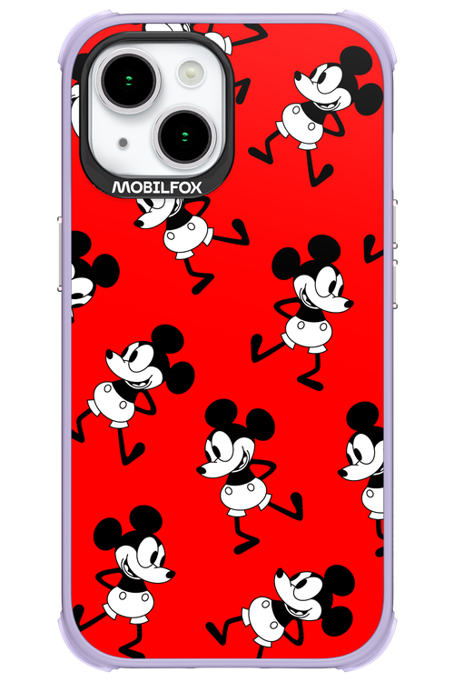 Iconic Mouse (red pattern) - Apple iPhone 15