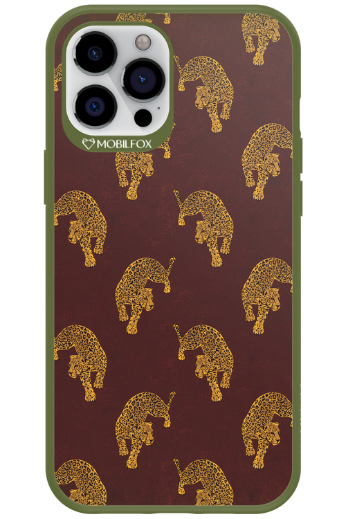 Burgundy Leopard Pattern - Apple iPhone 12 Pro Max