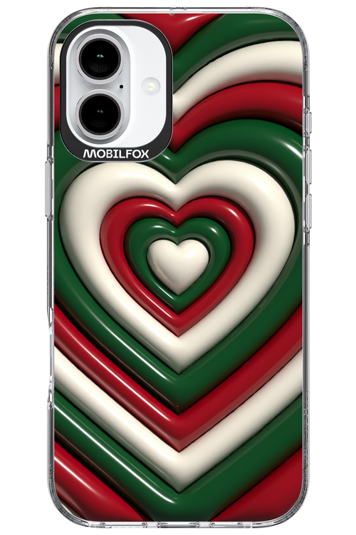 XMAS Hearts - Apple iPhone 16 Plus