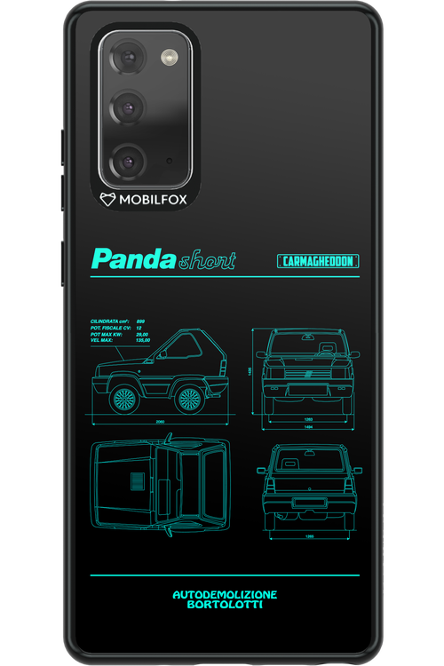 Panda Car Blue - Samsung Galaxy Note 20