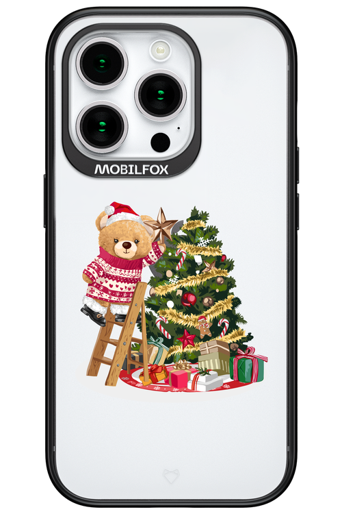 Christmas Bear (Transparent) - Apple iPhone 15 Pro