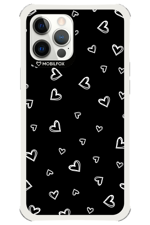 Monochrome Hearts 2.0 - Apple iPhone 12 Pro Max