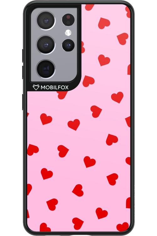 Sprinkle Heart Pink - Samsung Galaxy S21 Ultra