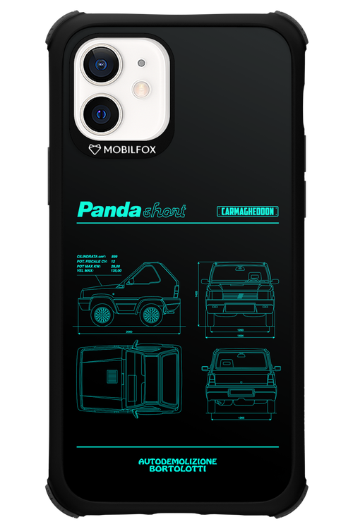 Panda Car Blue - Apple iPhone 12