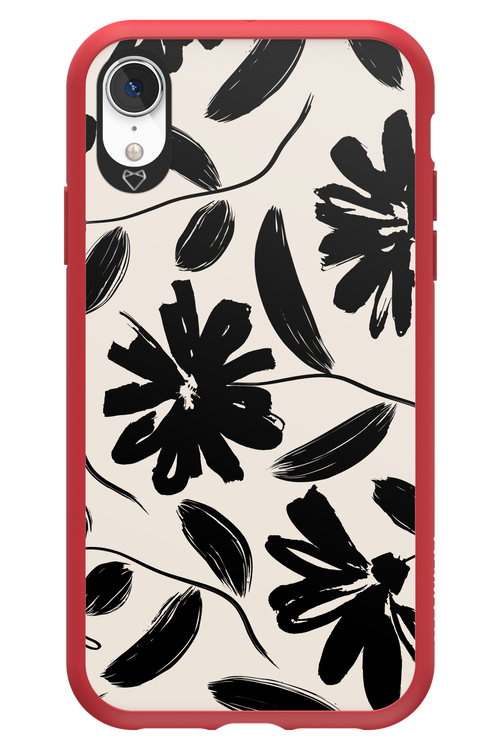 Monochrome Flowerss 2.0 - Apple iPhone XR