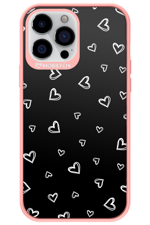 Monochrome Hearts 2.0 - Apple iPhone 13 Pro Max