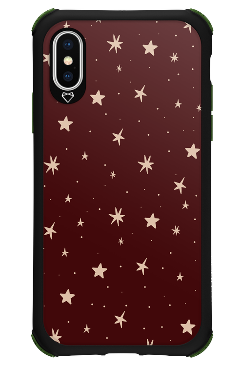 Burgundy Stars - Apple iPhone X