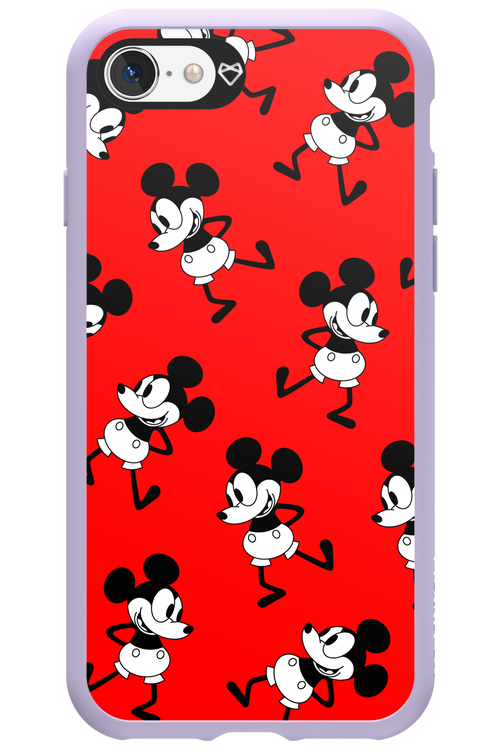 Iconic Mouse (red pattern) - Apple iPhone SE 2020