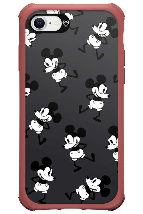 Iconic Mouse (antracite pattern) - Apple iPhone SE 2020